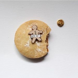 Gingerbread Cookie enamel pin